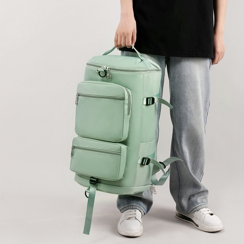Multi-purpose casual travel bags for men and women, large-capacity dry-wet separated fitness bags, double-shoulder short-distance luggage bags, printed with logos Application Scenario