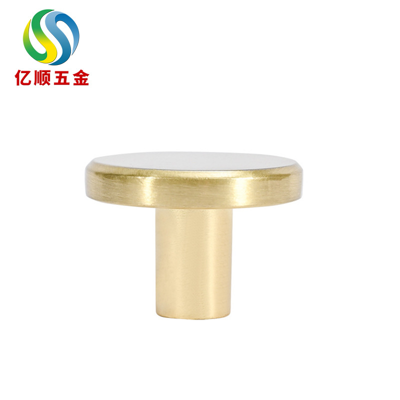 New Chinese-style zinc alloy T-shaped coat hooks, round single-hole drawer handles, wardrobe and cabinet door handles Specification drawing