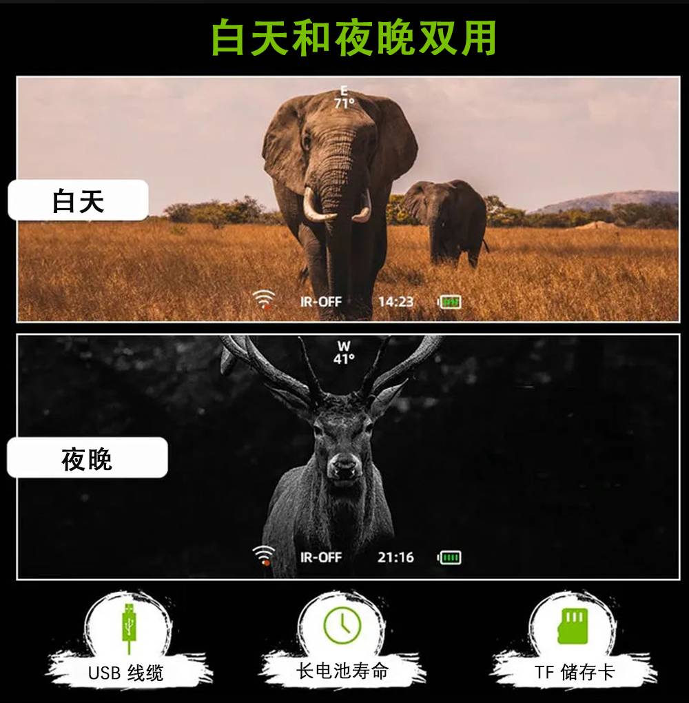 夜视仪头戴微光双筒户外战术装备全黑高清红外数码夜视望远镜双目 pic 11