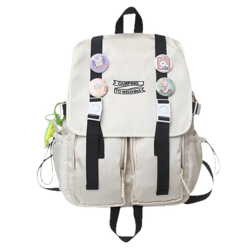 Double-shoulder Japanese-style girl's schoolbag 2025 New style Korean version, cute and soft girl's backpack for junior high school students Item Picture