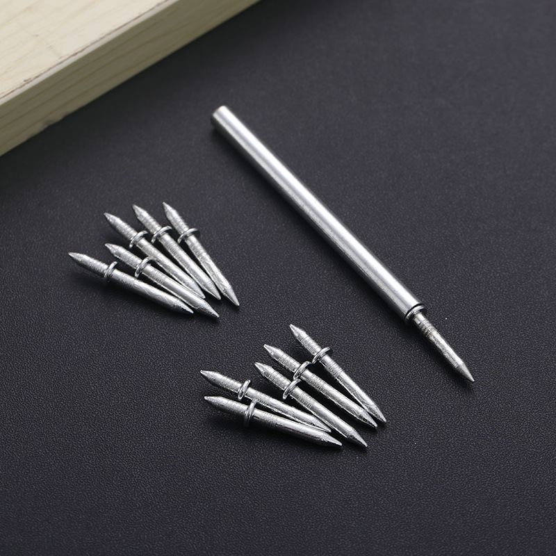 Double-ended nails, seamless nails, skirting boards, sheep horn nails, invisible nails, wood veneer fixing nails, electroplated anti-rust screws, ox horn nails Application Scenario