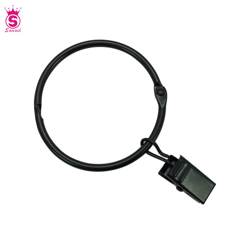 Open ring curtain accessory, curtain hook, no need to drill holes, 50MM inner diameter clip ring curtain clip Item Picture