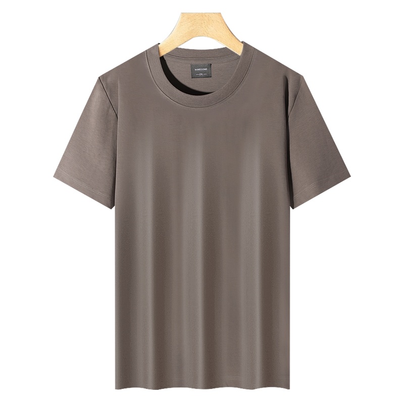 Cross-border 210/㎡ 50-count double-yarn Rowan Roman cotton men's and women's same style short-sleeved T-shirt advertising shirt Men's casual wear cultural shirt advertising shirt T-shirt style novel, comfortable and breathable short-sleeved detail image 11