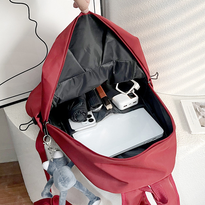Trendy College student schoolbag, sporty fashion, large-capacity casual backpack, outdoor travel backpack Application Scenario