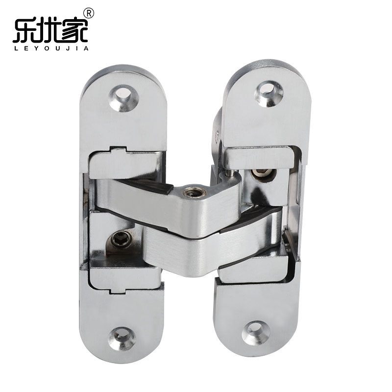 Folding door three-dimensional hidden door hinge, hidden adjustable cross wooden door hinge, flip board screen hinge manufacturer wholesale full figure