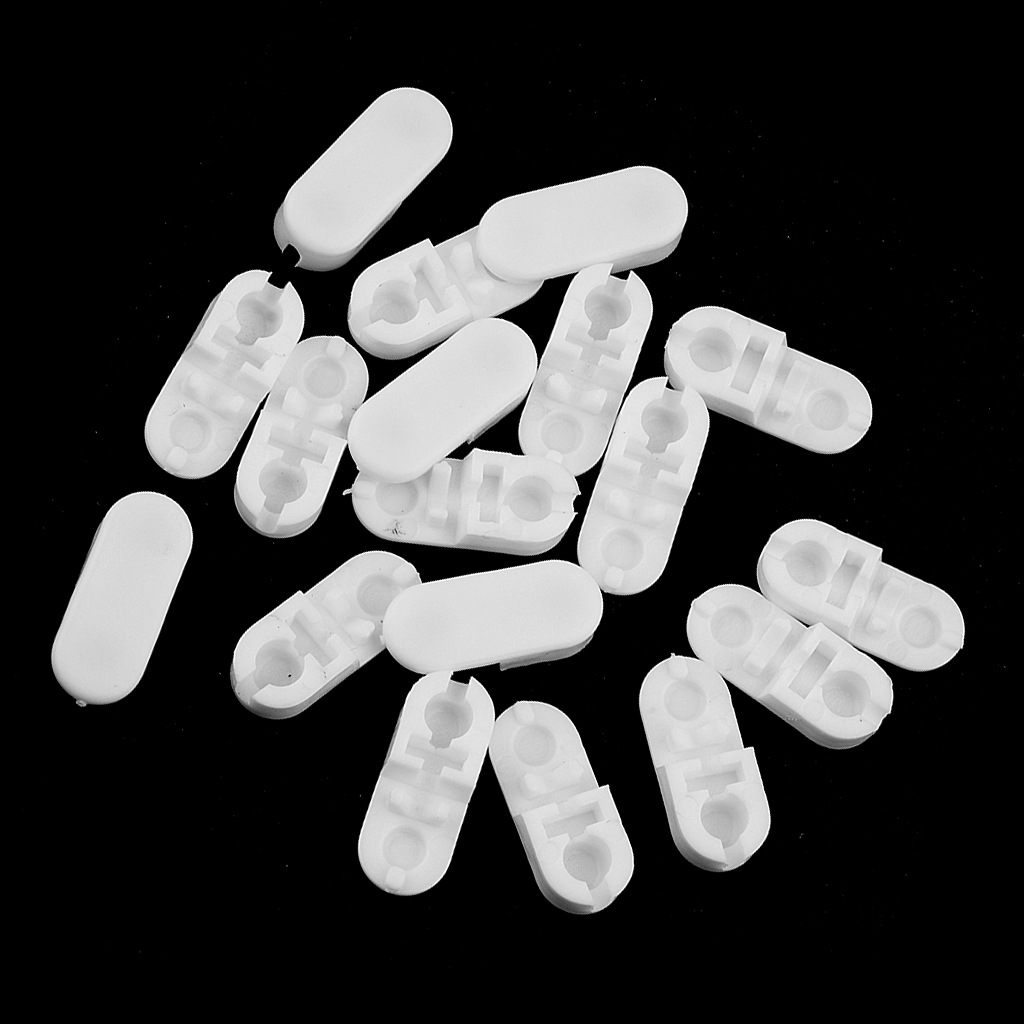 Cross-border retail white split bead buckle 4.5*6 POM pull bead connector vertical curtain accessory pull bead buckle Application Scenario