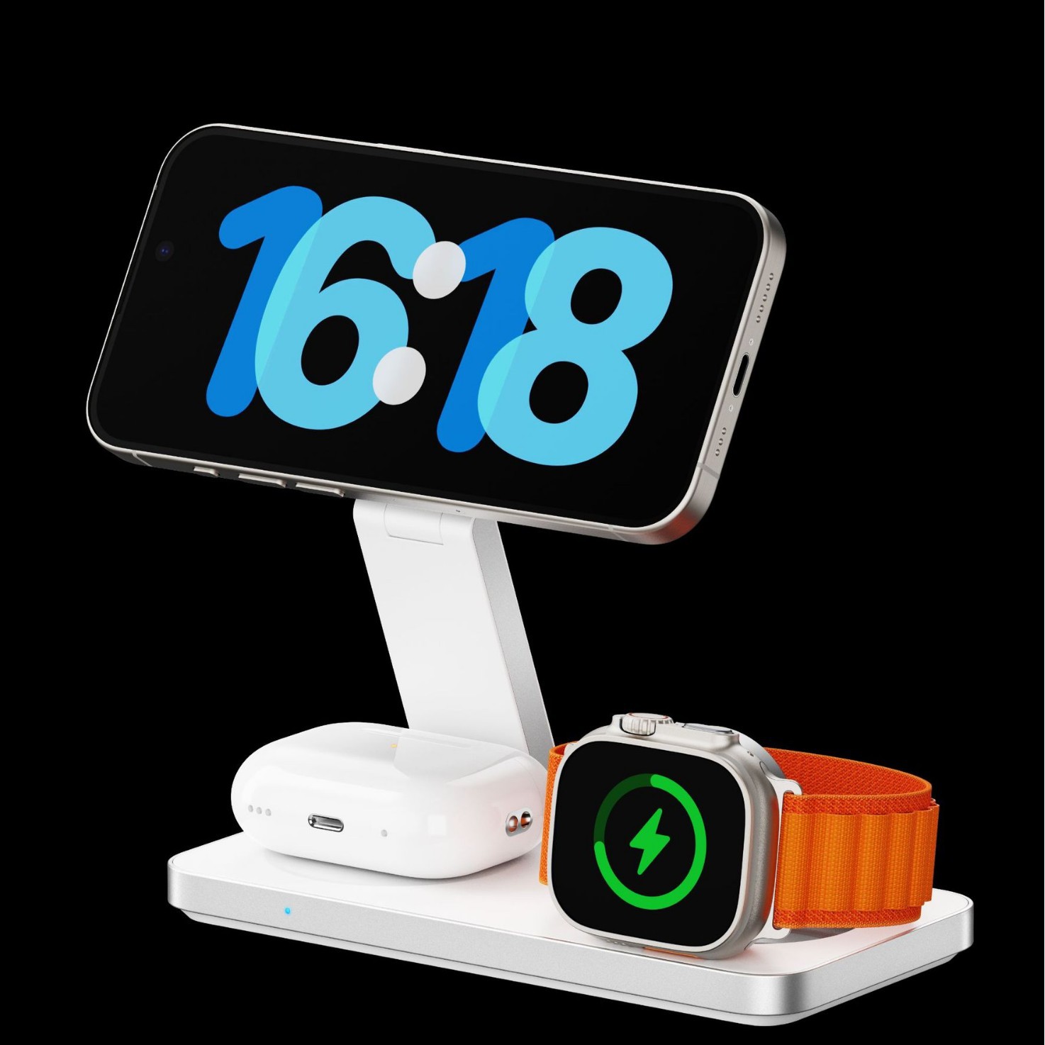 New cross-border all-in-one mobile phone, watch, earphone, wireless charger, mobile phone charging base in stock Specification drawing
