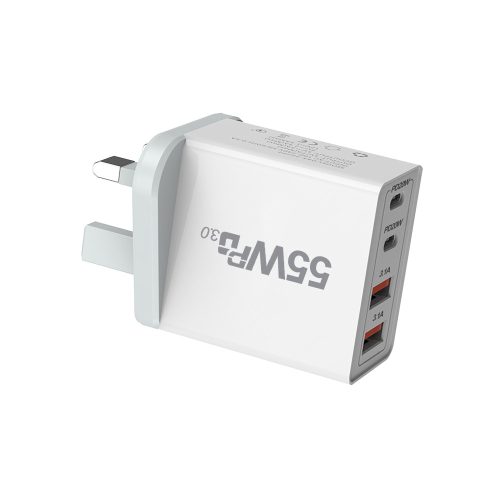 55W dual C and dual A charger, 35WPD charger, multi-port Australian standard charger, four-port mobile phone charger, fast PD Application Scenario