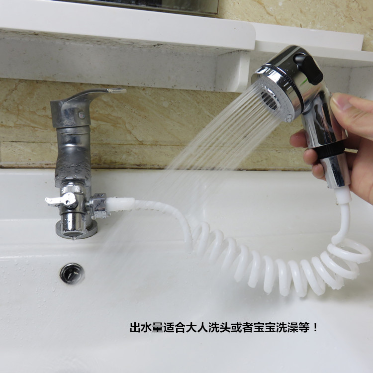 The face pool faucet is externally connected to the showerhead, the extendable shampoo, and the bathroom telescopic faucet is externally connected to the switch and the water softener Specification drawing