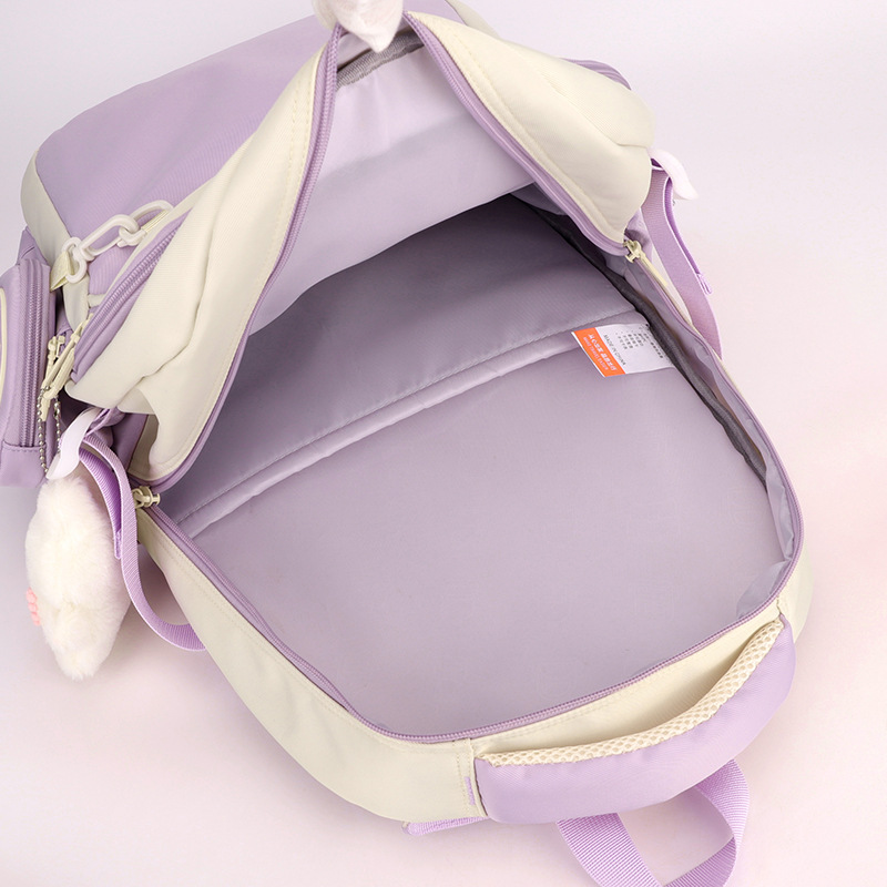 High-quality schoolbag with large capacity and high appearance level, Korean version of ins Academy style, 3-5 grade primary school spine support backpack Application Scenario