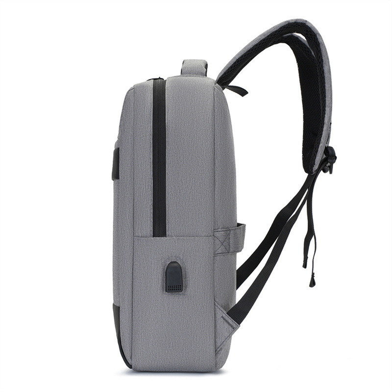 Cross-border simple and casual business backpack, men's backpack, large capacity, high-end feel, work commuting laptop bag details Picture