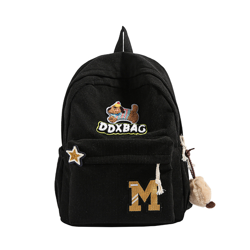 Cute ins large-capacity forest-themed backpack, casual campus simple Japanese-style backpack, junior and senior high school college-style schoolbag Item Picture
