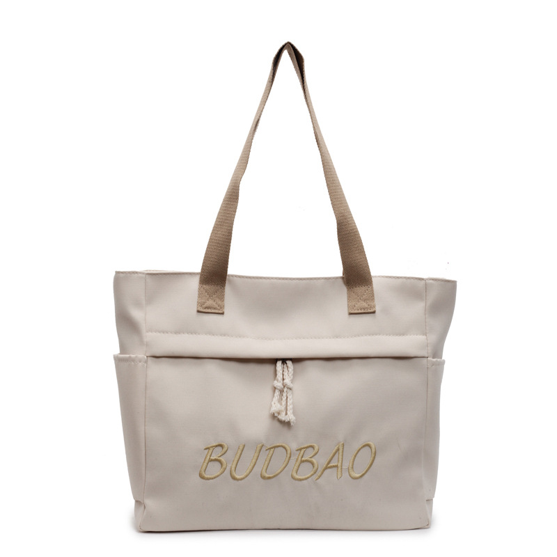 Casual large-capacity nylon fabric bag for women, 2025 new style lightweight and versatile single-shoulder crossbody bag, college student tote bag Item Picture