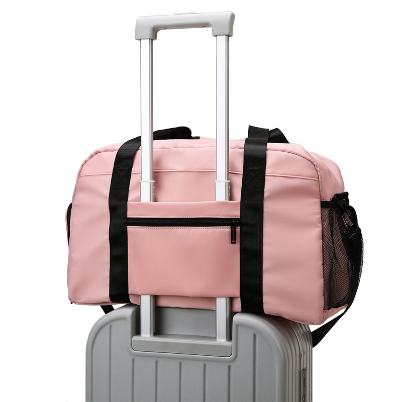 Travel bags, short-distance business trip handbags, dry-wet separated large-capacity sports and fitness bags, women's independent shoes, pocket single-shoulder bags details Picture