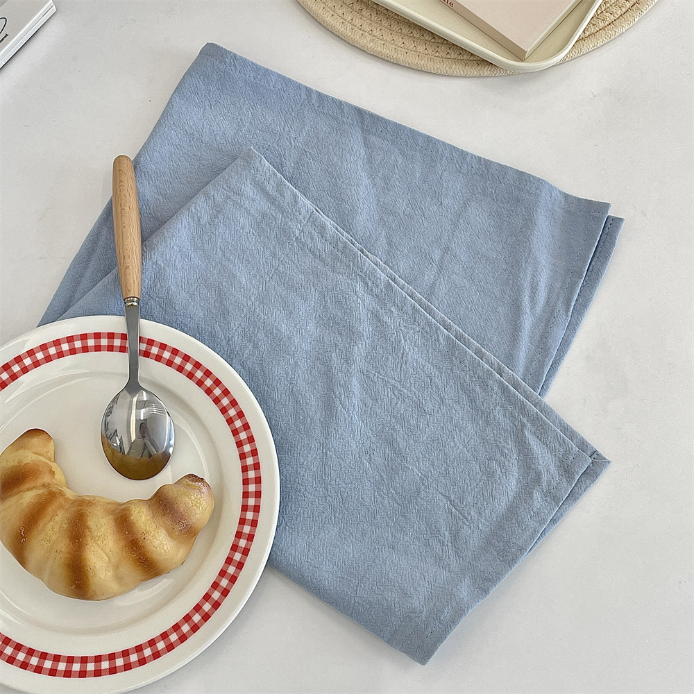 bj250210 solid color placemats, heat-insulating and heat-resistant, high-end tableware MATS, bowl MATS, Western plate MATS, table MATS and coasters Application Scenario