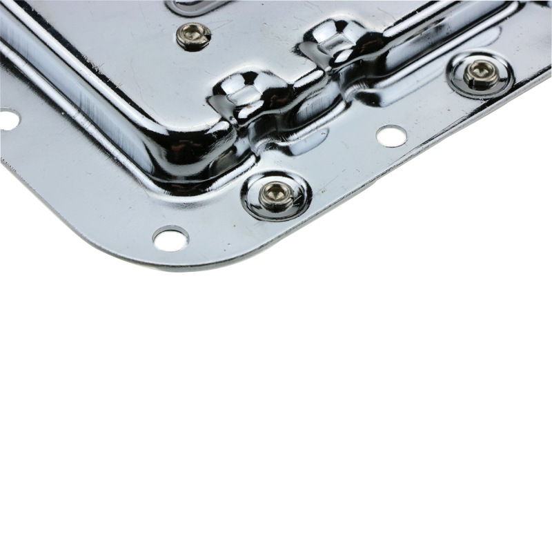 Black chrome-plated aluminum box handle, luggage handle, aviation box spring handle, Zhuochen concealed handle 161*106 Item Picture