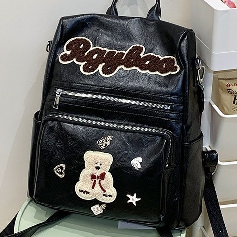 New multi-functional cute backpack, large-capacity student schoolbag, cartoon backpack, casual single-shoulder crossbody bag full figure