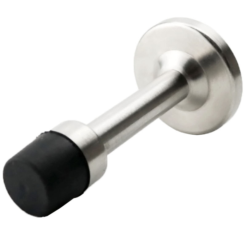 Ruixin bathroom door anti-collision silent black and gold door stop rubber door plug to prevent door collision with stainless steel door top Item Picture