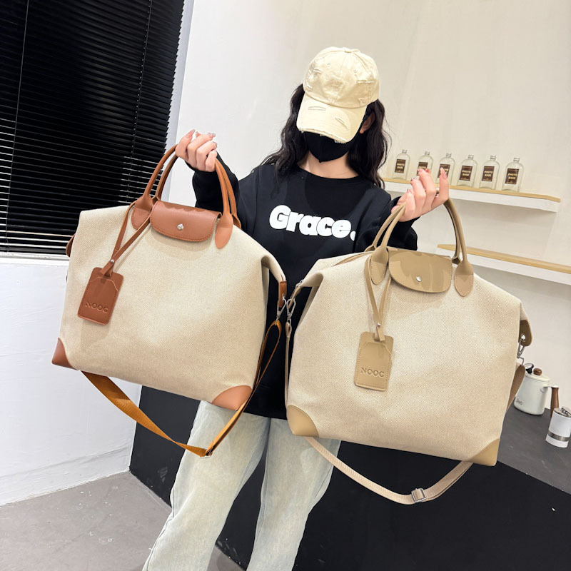 Cross-border short-distance luggage bags, travel bags, lightweight yoga bags, fitness bags, large-capacity hand-held bags, shoulder bags, and maternity storage bags details Picture