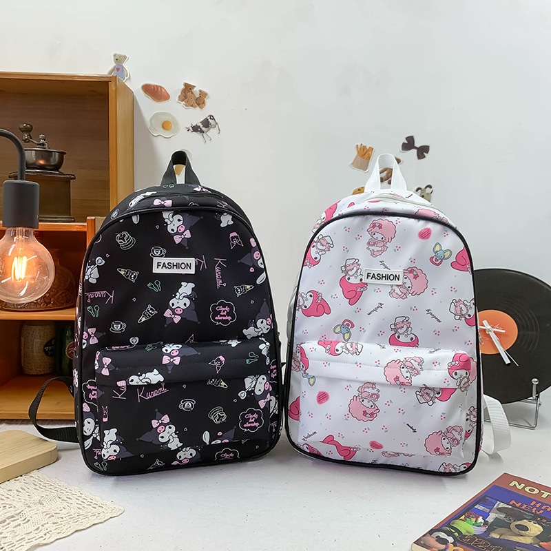 Cross-border backpack, Japanese-style simple schoolbag for junior high school and primary school students, large-capacity backpack for girls with cartoon printing and high appearance level Application Scenario