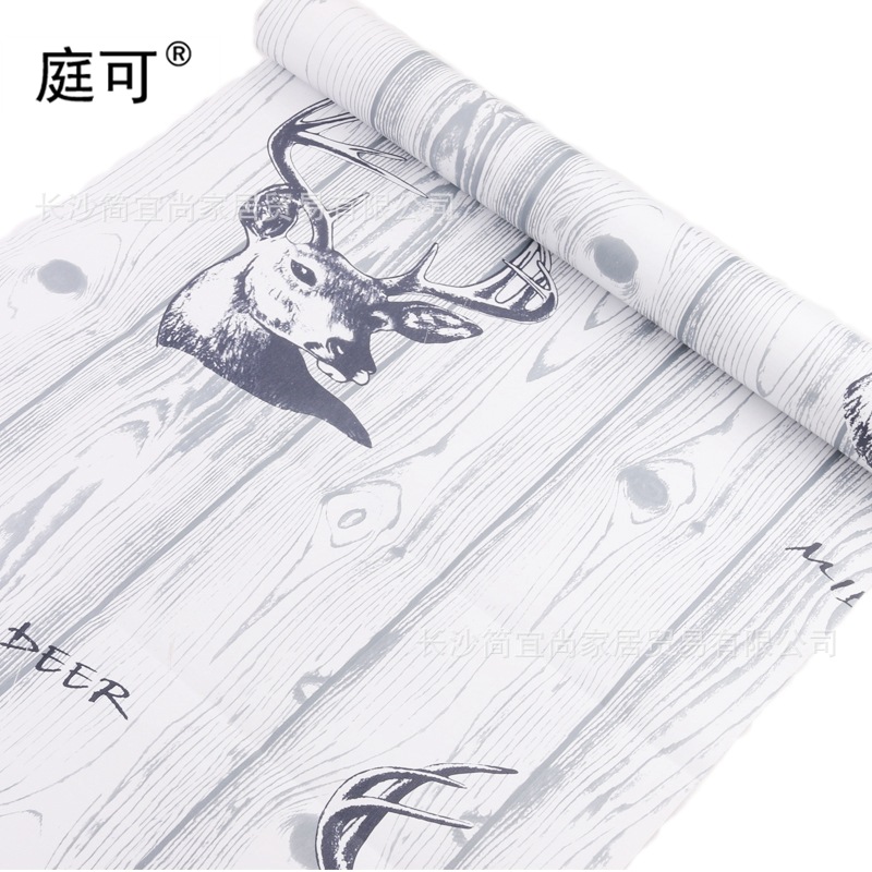 The rental house is renovated with retro newspaper wallpaper. It is decorated with personalized pvc stickers and self-adhesive wallpaper in the style of college students' Instagram details Picture