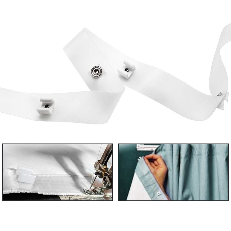 Cross-border transparent curtain strips, serpentine curtain tracks, suspended transparent curtain sliding tape accessories are available for wholesale full figure