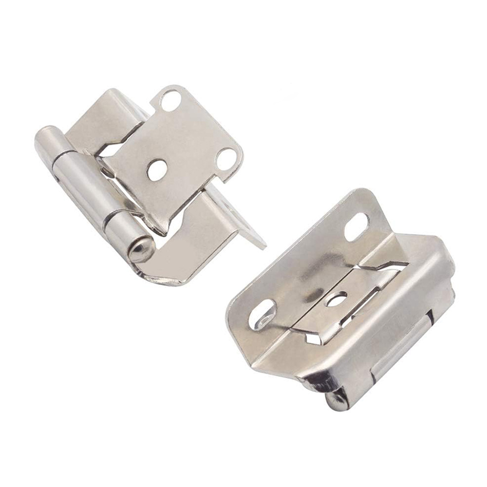 1/2-inch cover position American spring self-closing hinge, cross-border semi-concealed cover plate type RV spring hinge Item Picture