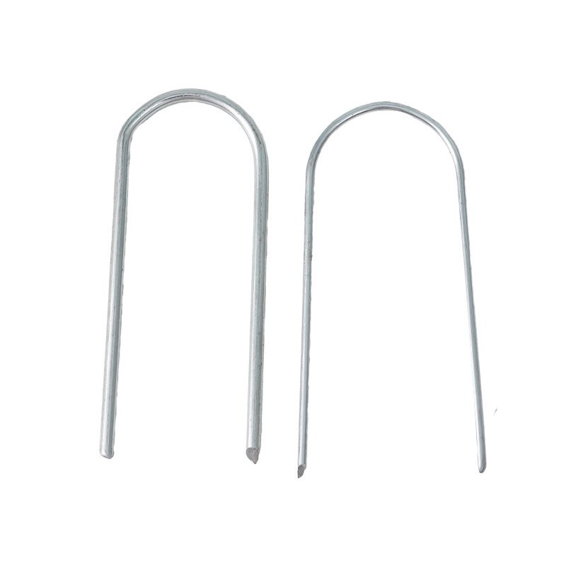 Drip irrigation tape clips, U-shaped drip irrigation pipes, micro-sprinkler tape fixing forks, thickened galvanized iron wire, windproof and sturdy for greenhouses, selling well Item Picture