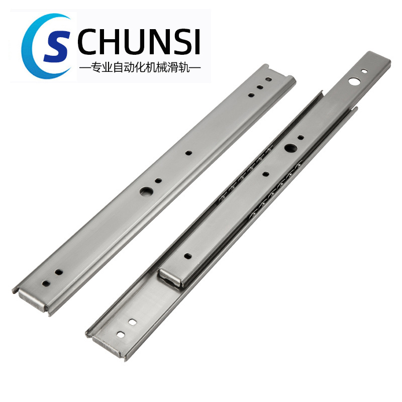 SSRN36 two-section 304 stainless steel linear slide rail IDC01 high-temperature resistant KC-1251 guide rail 35 width SNS35S full figure