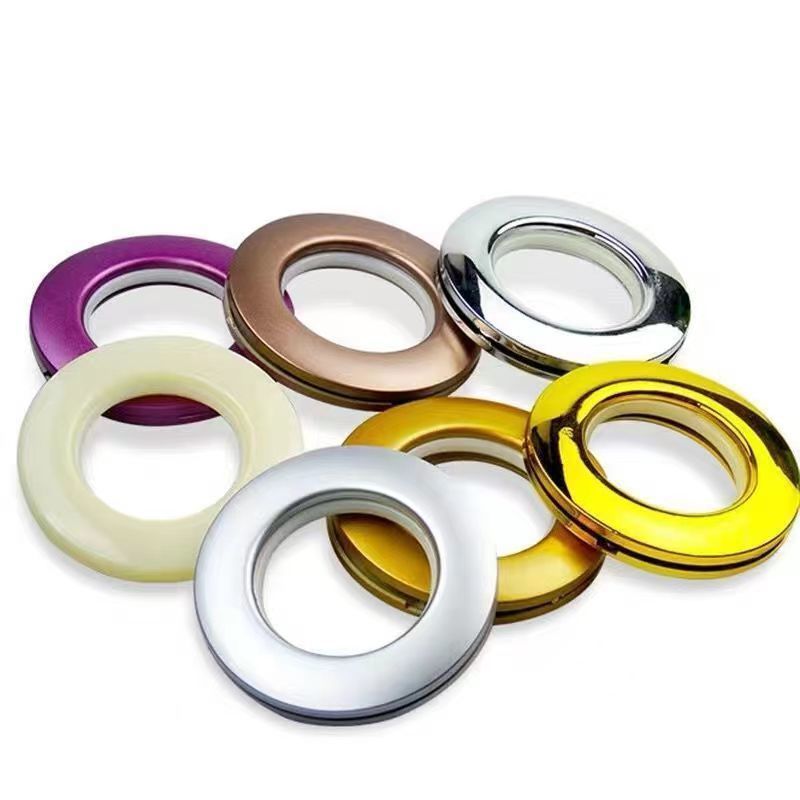 Curtain rings, Roman ring, curtain accessories, curtain round hole ring, curtain buckle ring, perforated ring, curtain fabric ring Item Picture