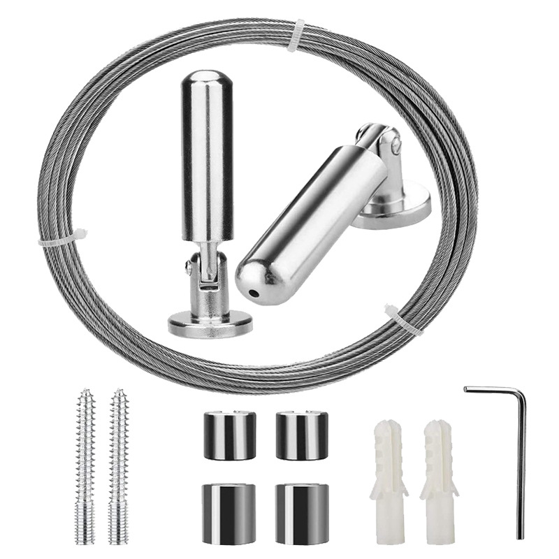 Cross-border household balcony stainless steel clothes drying rope, bathroom exquisite and practical shower curtain rope manufacturer wholesale curtain hanging line Item Picture