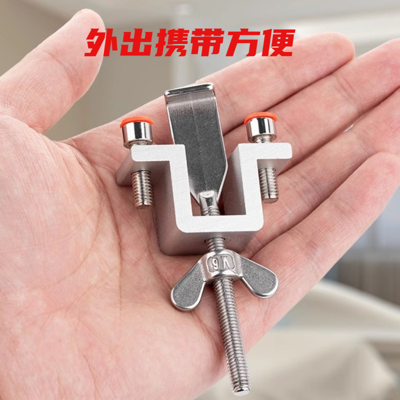 Door stopper, a portable anti-theft tool for hotels without the need for drilling, top door stopper, door block, door stopper, and door lock from the inside details Picture