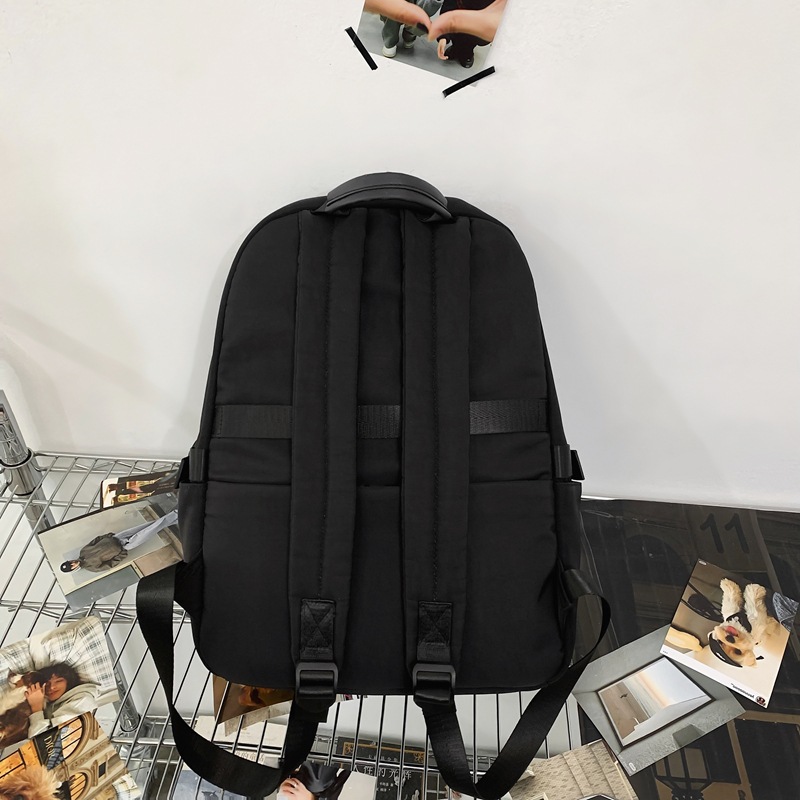 Japanese-style high-appearance-level sporty schoolbag, simple and versatile campus backpack, lightweight backpack for college students' commuting and travel Specification drawing