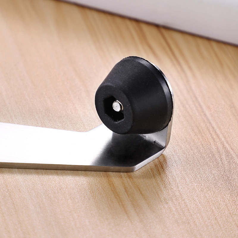 304/201 stainless steel top door stop, door resistance, anti-collision buffer rubber door stop and limiter for bathroom and hotel doors Specification drawing