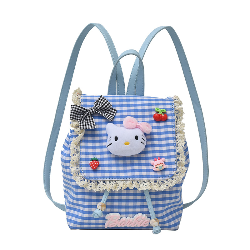 Fresh and cute handbag, new style of cloth doll lace edge backpack, large-capacity schoolbag for girls, student backpack Item Picture
