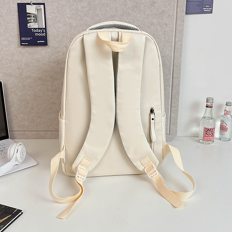 Korean InS-style versatile college student schoolbag, Japanese-style campus backpack for junior and senior high school students, large-capacity backpack Specification drawing