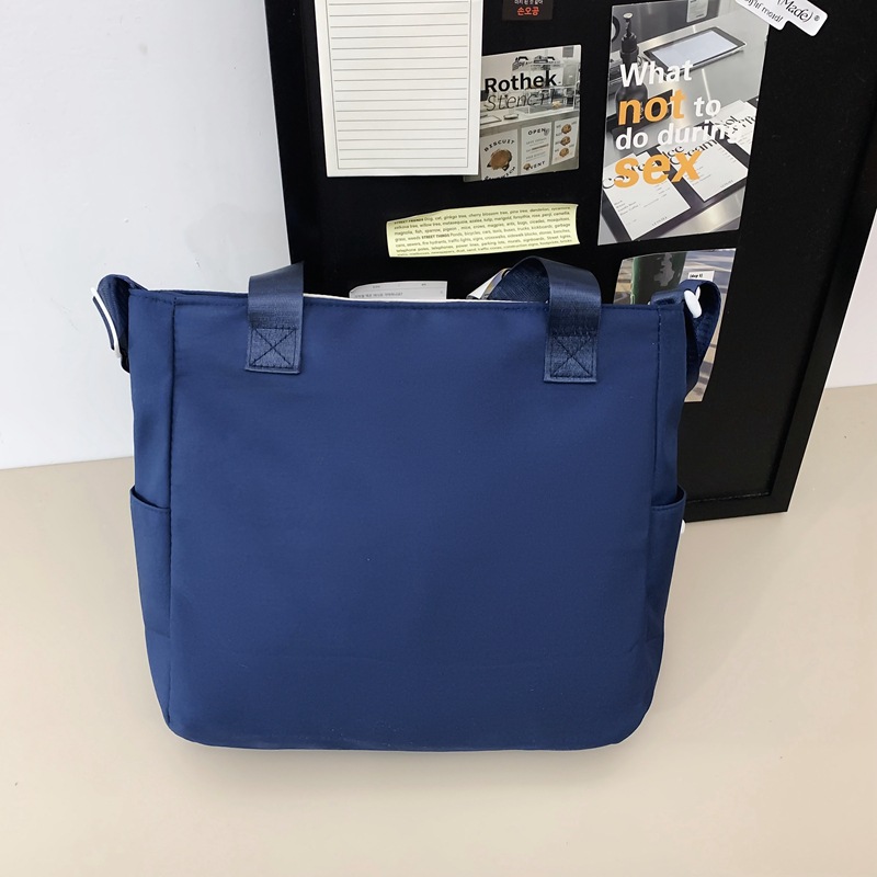 Japanese-style trendy and versatile single-shoulder bag, female college student commuting backpack for classes, large-capacity hand-held tutorial bag, crossbody bag Specification drawing
