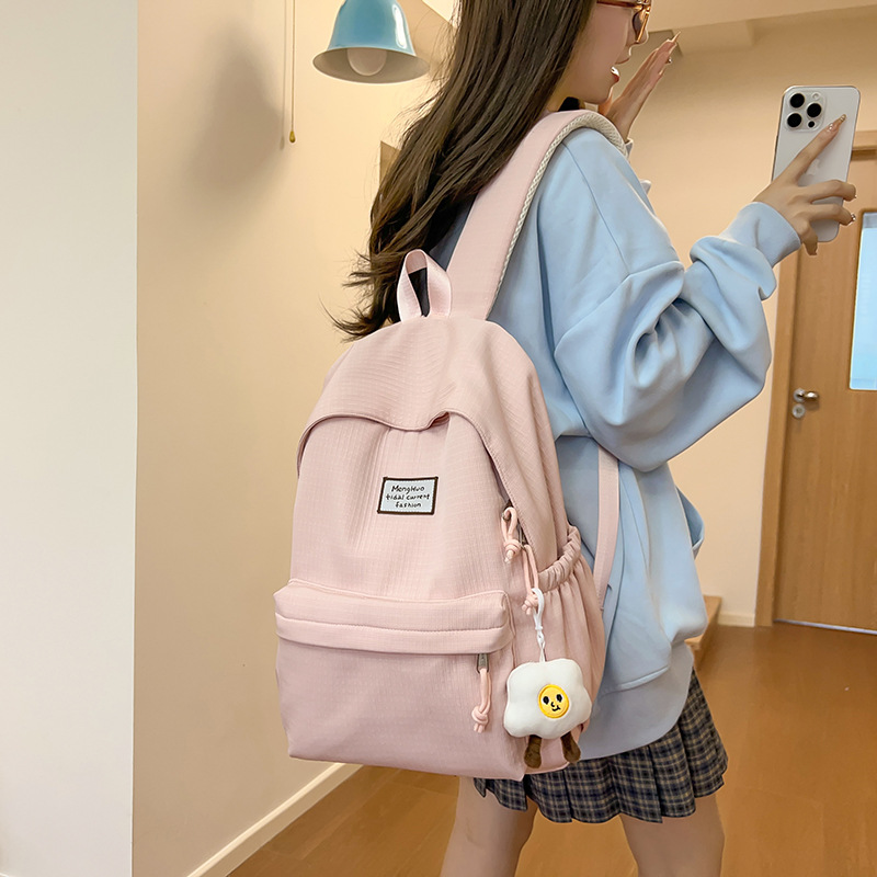 New Korean style ins forest-themed campus fresh and clean schoolbag for girls, a light backpack for primary and secondary school students in grades 3 to 5 details Picture