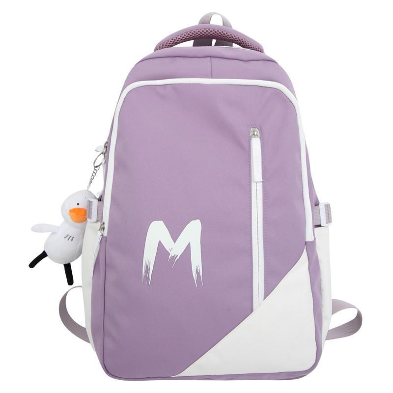 High school backpack with large capacity, college, junior high school, college students, Harajuku backpack, Korean version for men, high school, good-looking, versatile backpack Item Picture
