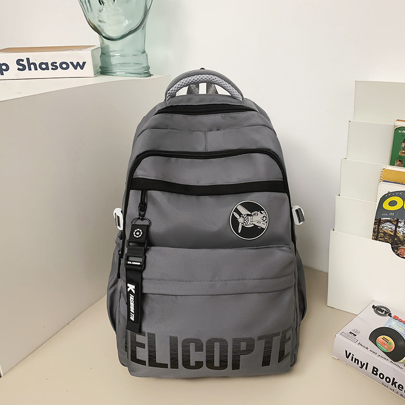 New fashionable and trendy backpacks for junior high school and senior high school students, large-capacity backpacks for girls, casual sports and travel bags Specification drawing