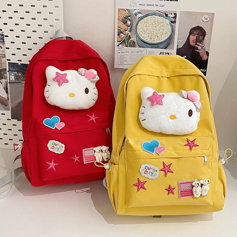 Cross-border high-appearance-level schoolbag, large-capacity, cute backpack for primary, junior high and senior high school students, Japanese-style cartoon backpack Application Scenario
