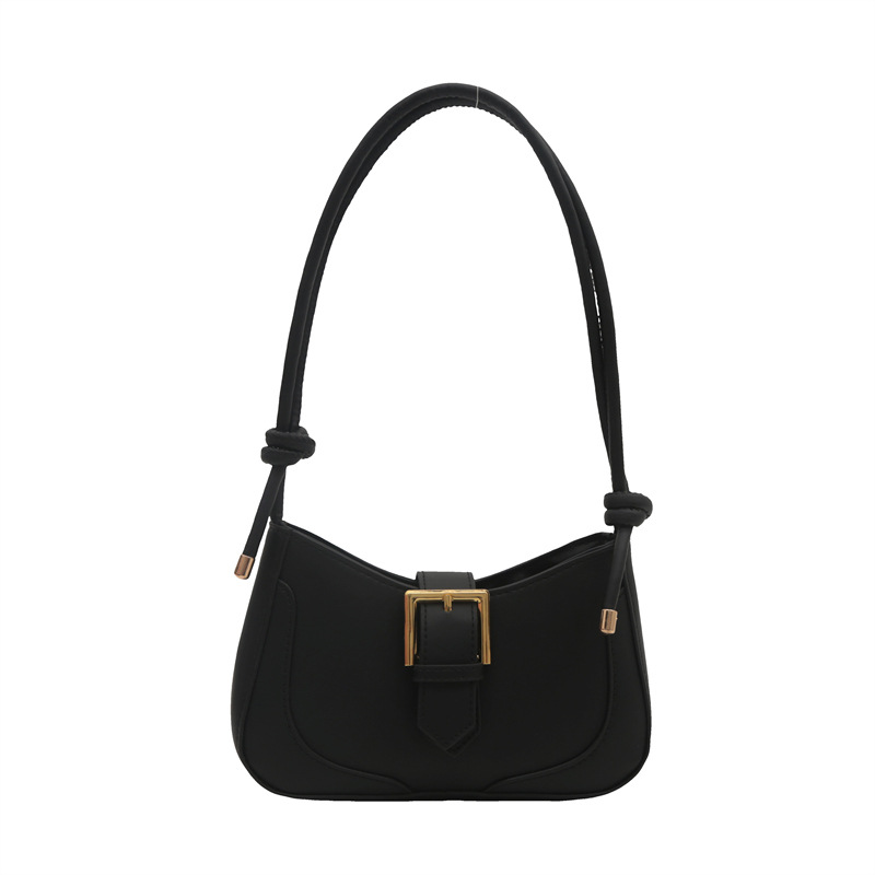A new 2024 retro and fashionable underarm bag with simple soft leather, casual and niche single-shoulder crossbody bag for women Item Picture