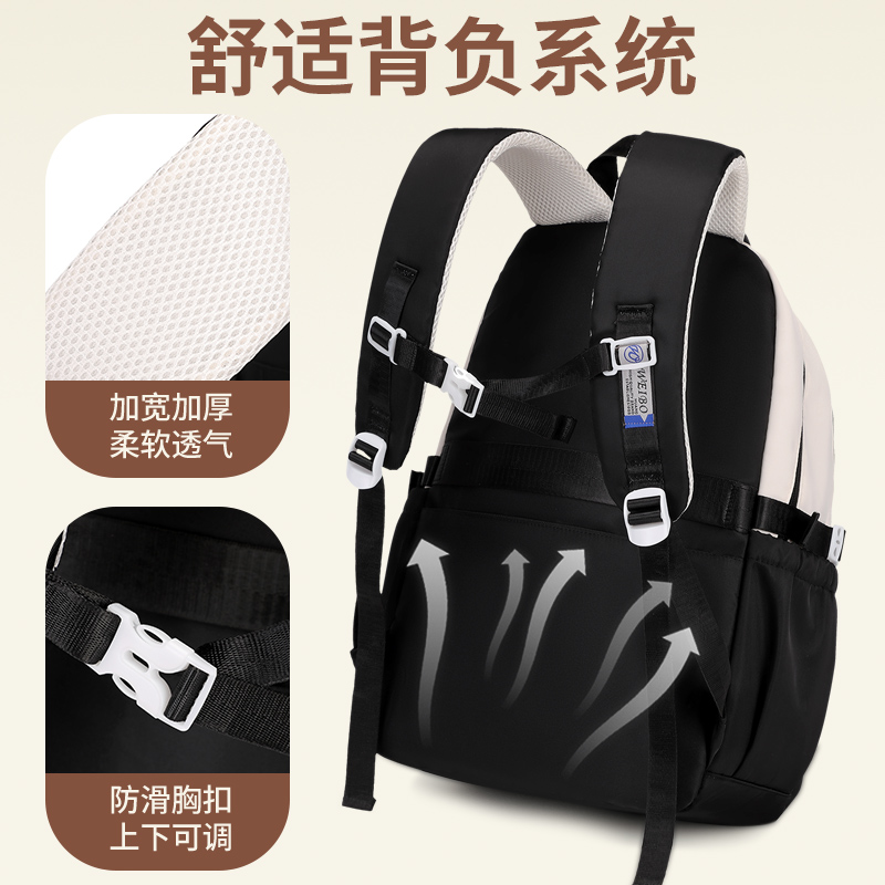 Lightweight and lightweight backpack for primary school students from grades 3 to 6, super large capacity for girls in high school and junior high school Application Scenario