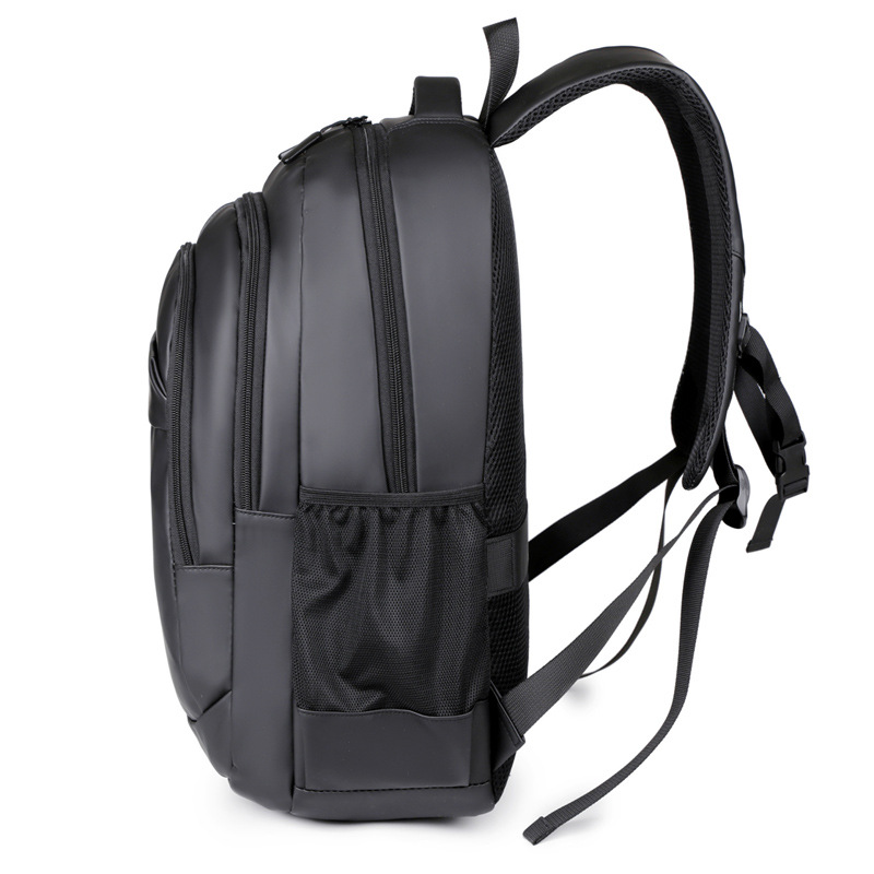 A simple, large-capacity, multi-functional computer bag for men, a business and casual backpack with LOGO printing, and a backpack for business trips and travels details Picture