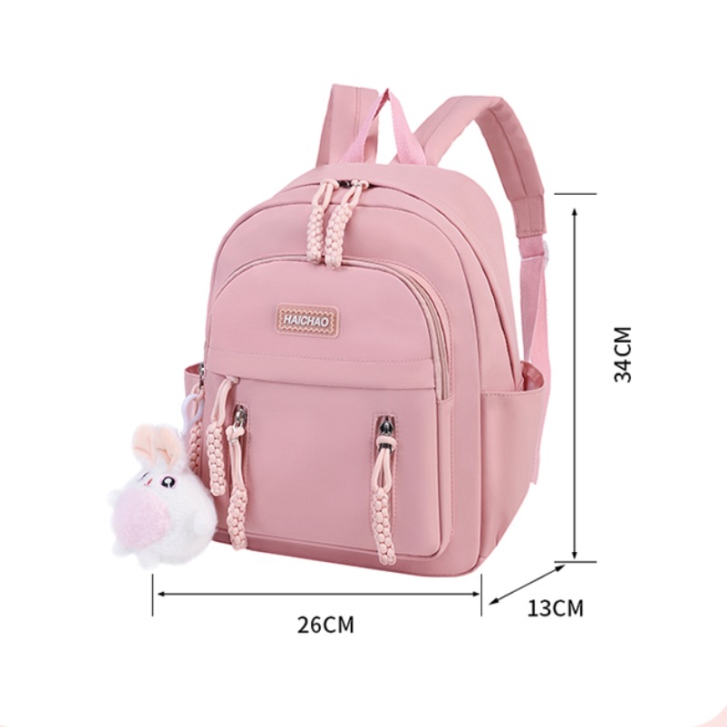 A versatile Japanese 2025 new travel mini backpack with large capacity, simple, light and cute for students Item Picture