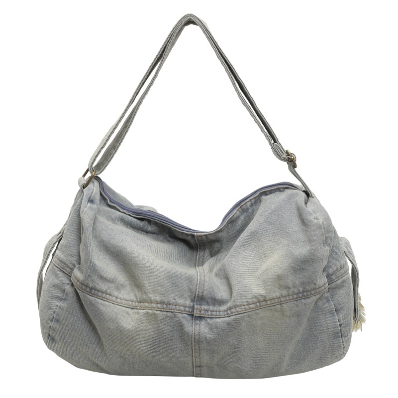Japanese-style casual and laid-back canvas handbag, commuting, school, tutorial, travel crossbody bag, fashionable and versatile single-shoulder bag Item Picture