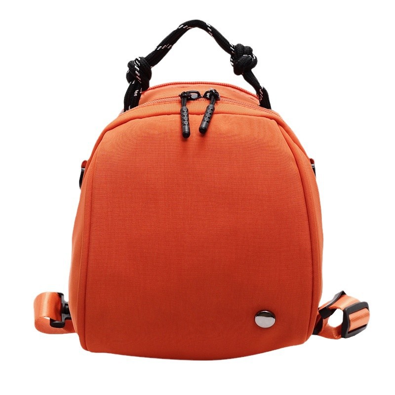 The new lightweight and waterproof nylon small shell bag is a simple design for women. It is a double-zipper single-shoulder crossbody bag that is both artistic and trendy Item Picture