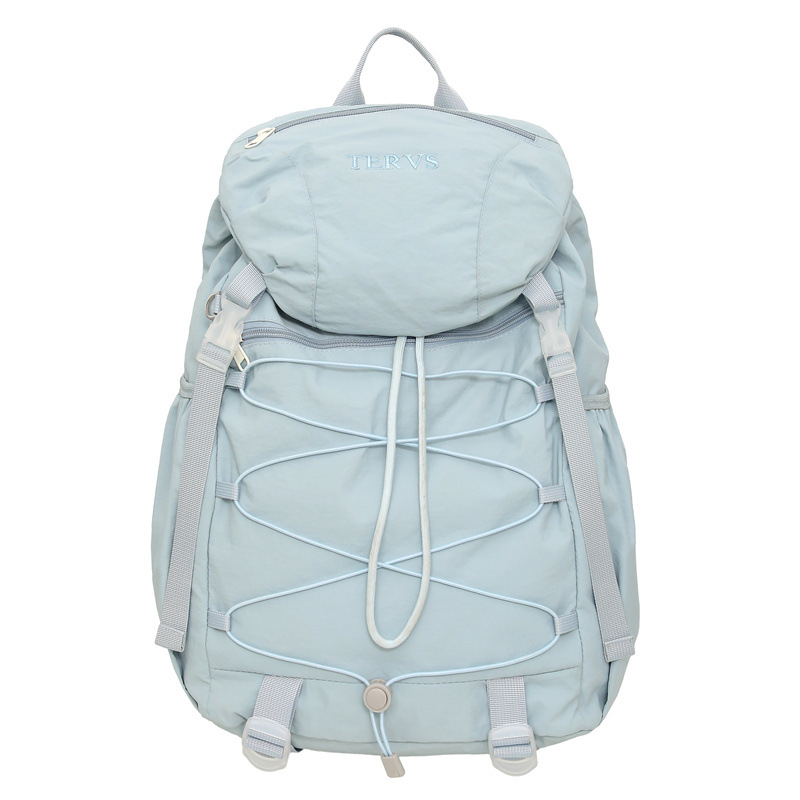New outdoor hiking bag with drawstring, large-capacity travel backpack, nylon lightweight camping hiking sports backpack Item Picture