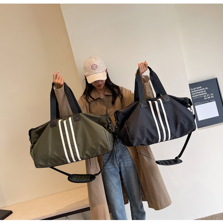 Oxford cloth large-capacity business trip luggage bag, high-end short-distance portable light travel bag, sports yoga fitness bag Specification drawing