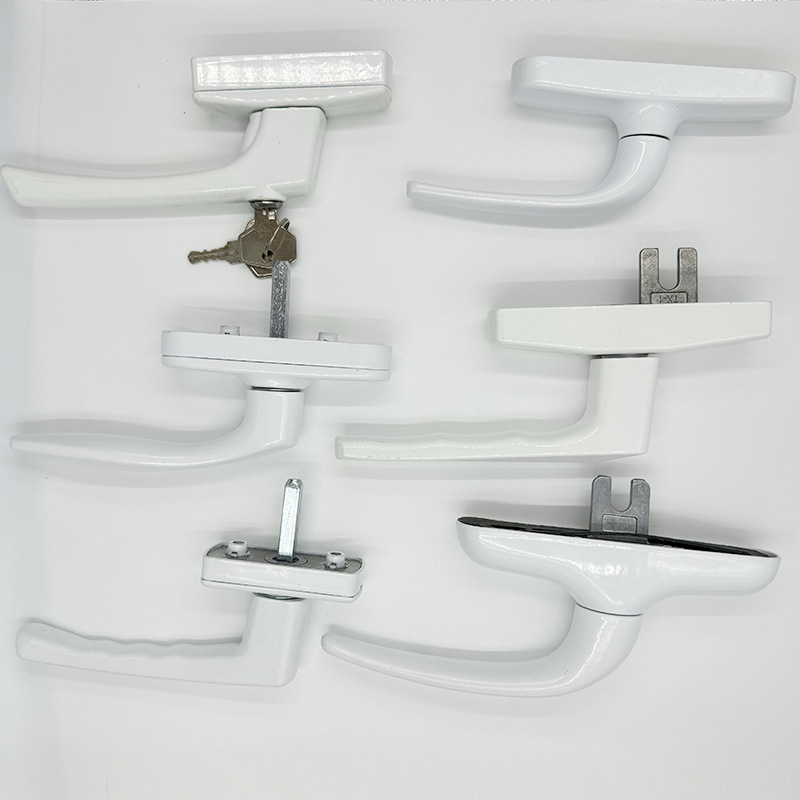Lockable drive handle outlet up and down handle with hand pattern drive handle, aluminum alloy plastic steel casement window handle Application Scenario